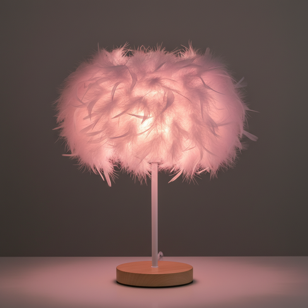 Feather Glow™ Luxury Table Lamp